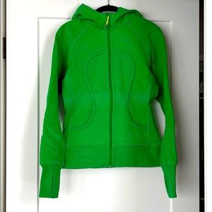Lululemon Scuba Hoodie Porta Pottie Green Sz 6